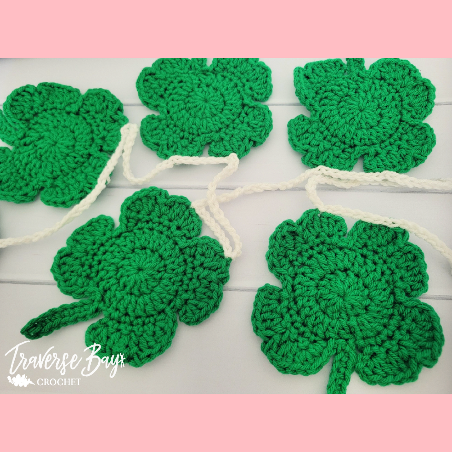 Crochet Shamrock Garland Pattern