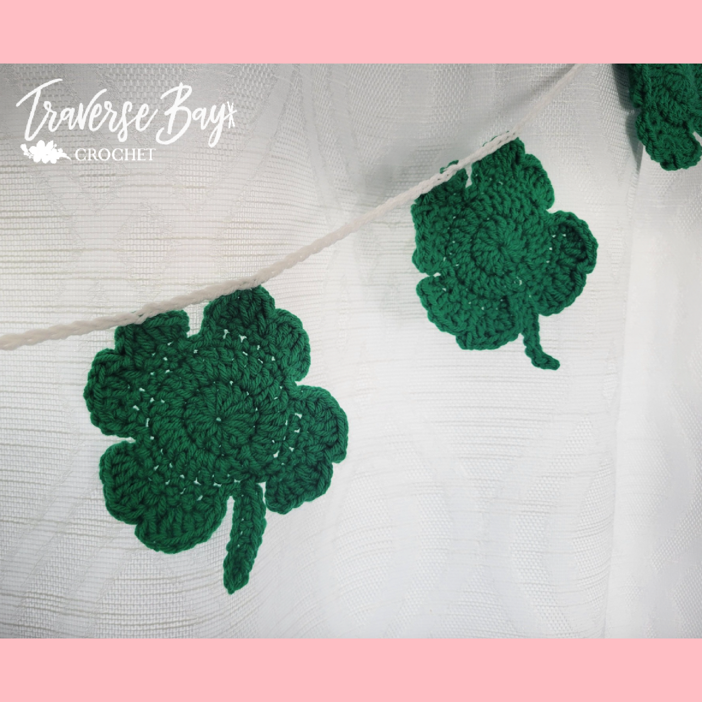 Crochet Shamrock Garland Pattern