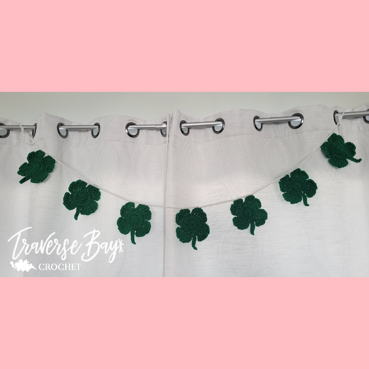 Crochet Shamrock Garland Pattern