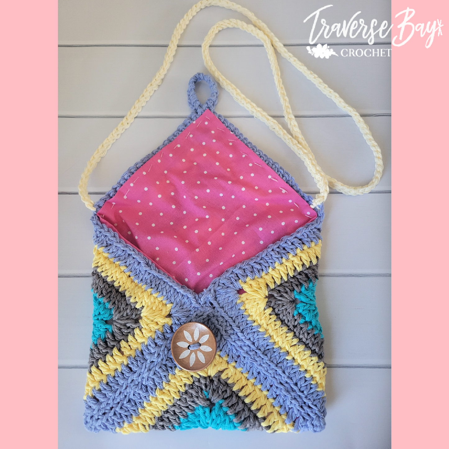 Crochet Granny Flower Crossbody Bag Pattern