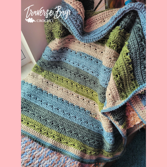 Crochet Northern Ridge Blanket Pattern