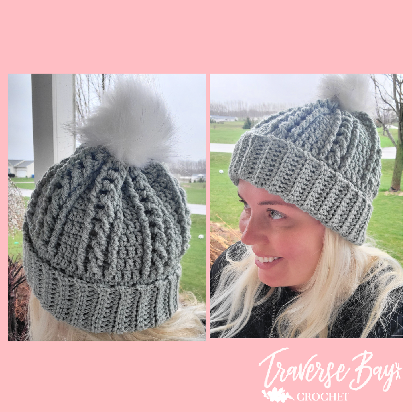 Crochet Cable Twist Beanie Pattern Baby-Adult Sizes