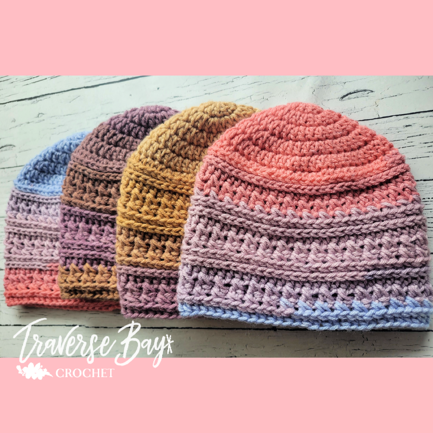 Crochet Cabin Ridge Beanie Pattern Adult Size