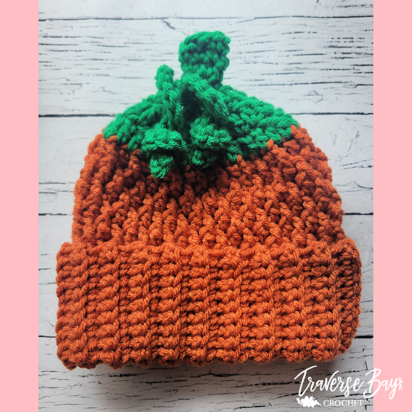 Crochet Ribbed Pumpkin Hat Pattern 6 Sizes