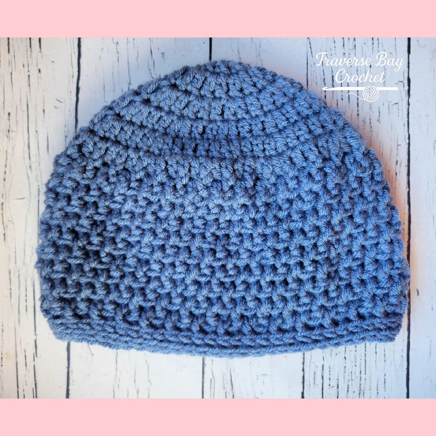 Crochet Men's Beanie Hat Pattern