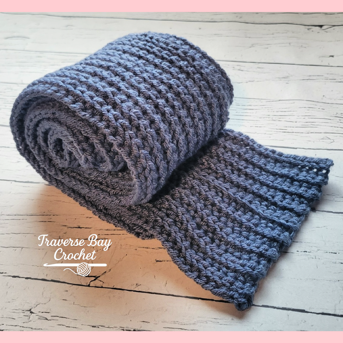 Crochet Men's Unisex Scarf Pattern