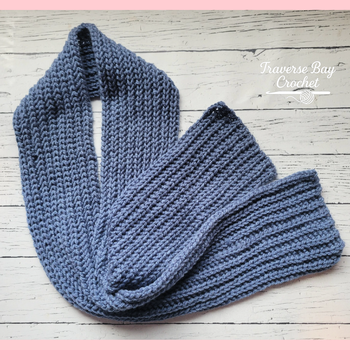 Crochet Men's Unisex Scarf Pattern