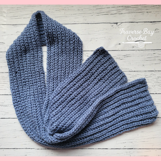 Crochet Men's Unisex Scarf Pattern