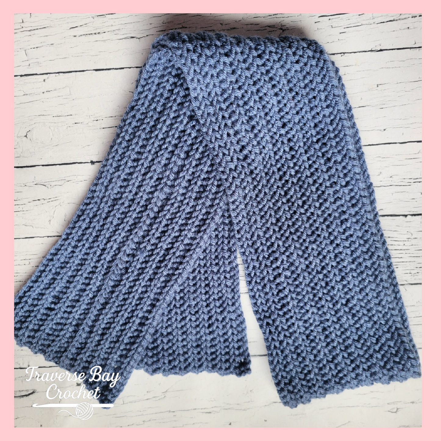 Crochet Men's Unisex Scarf Pattern