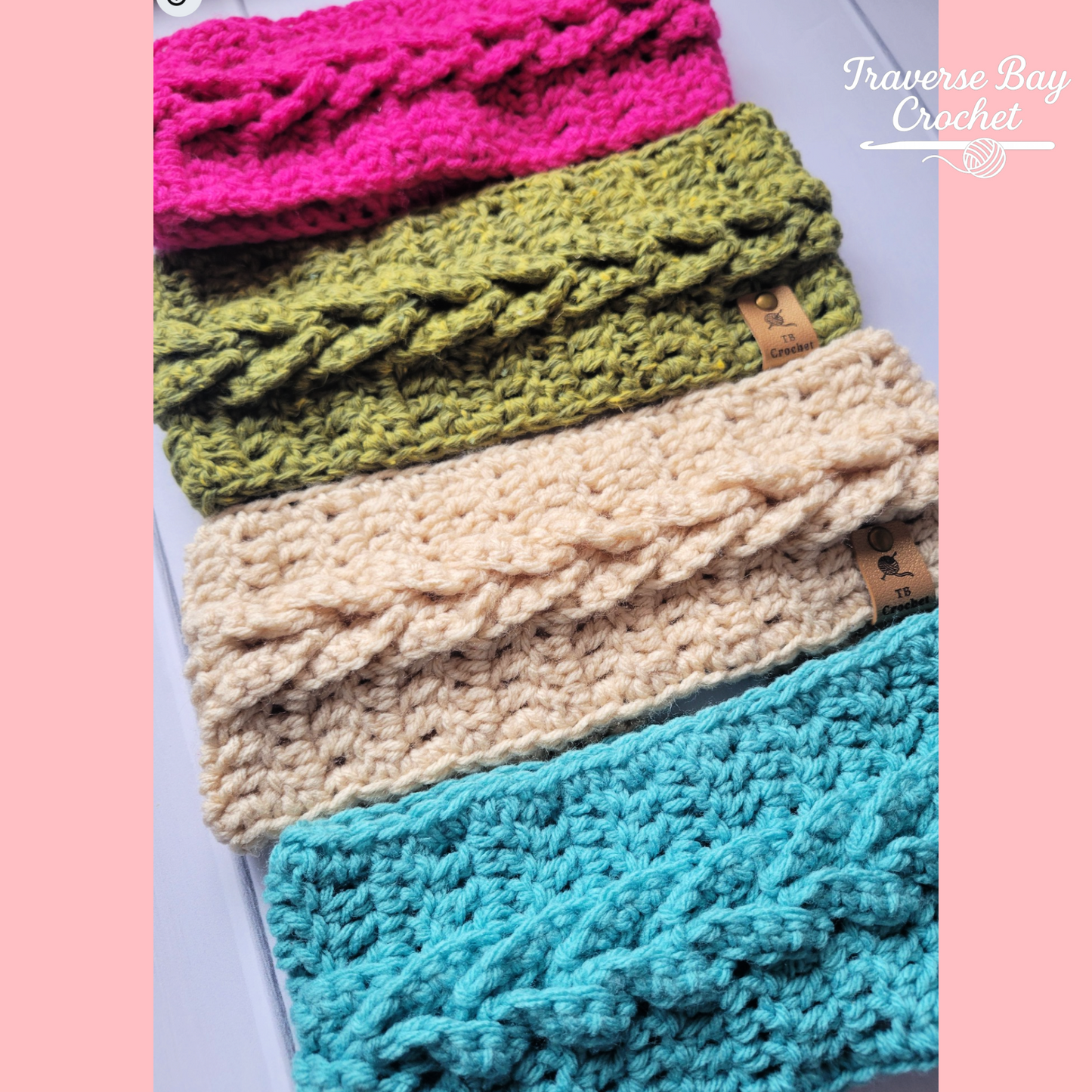 Crochet Traverse Cable Braided Headband Pattern