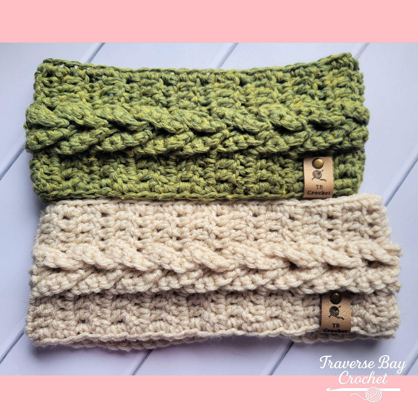 Crochet Traverse Cable Braided Headband Pattern