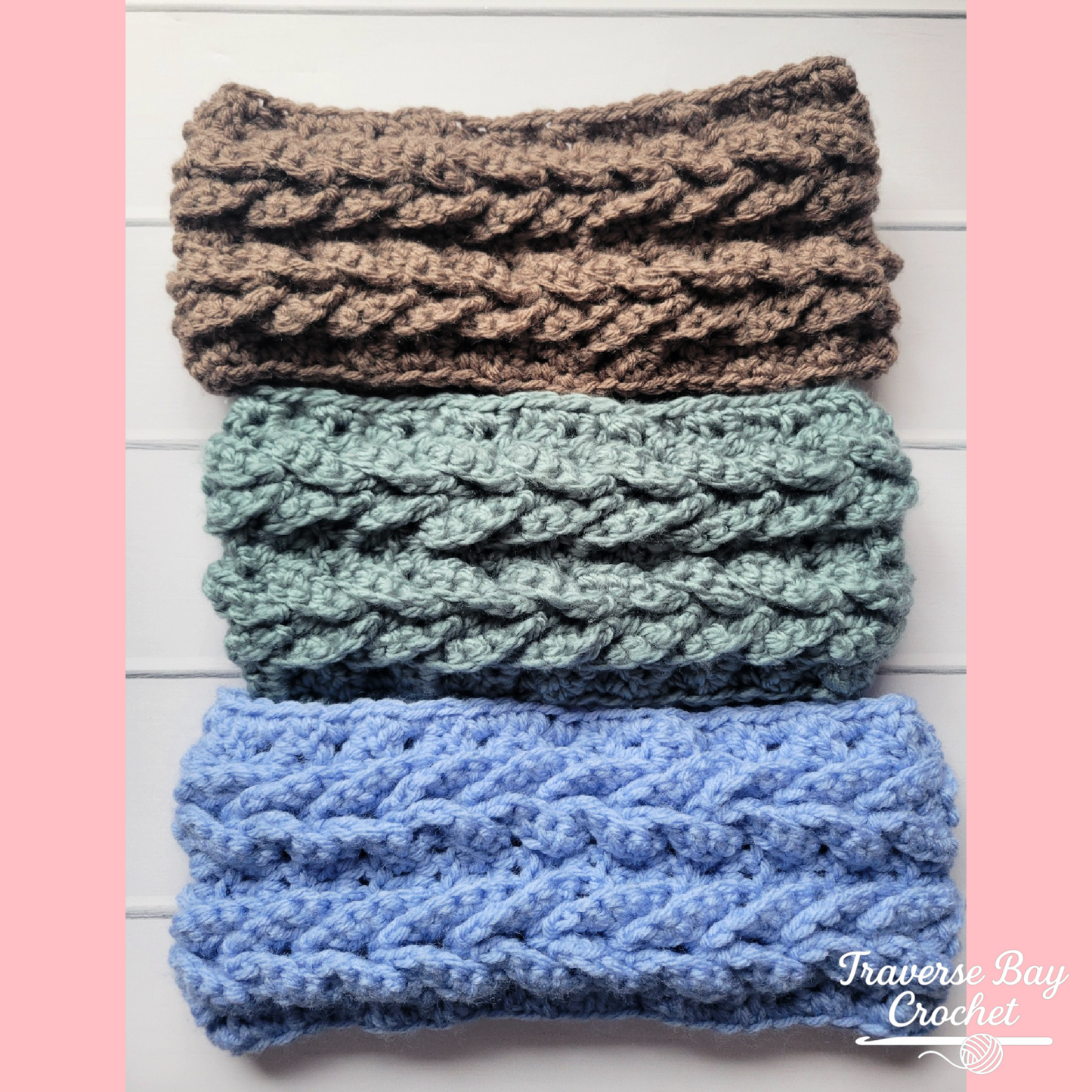 Crochet Traverse Double Cable Braided Headband Pattern