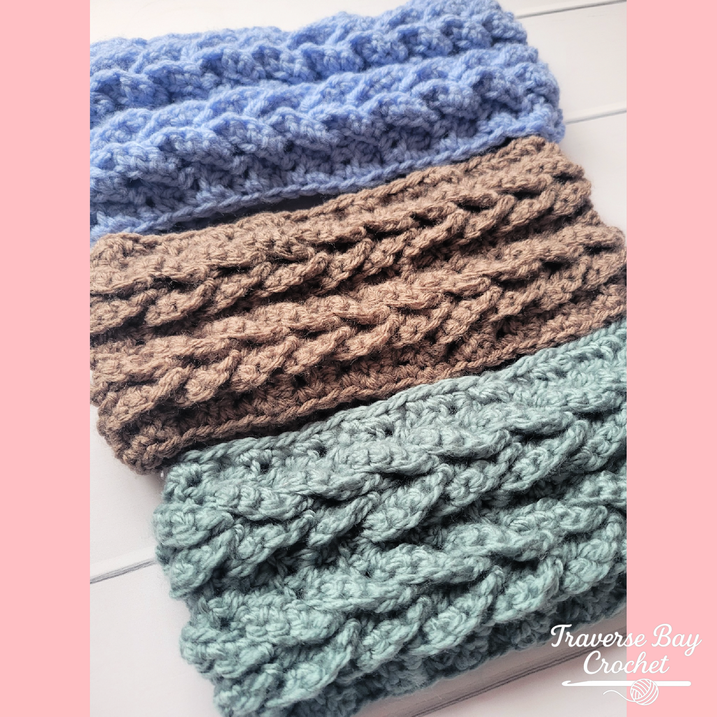 Crochet Traverse Double Cable Braided Headband Pattern