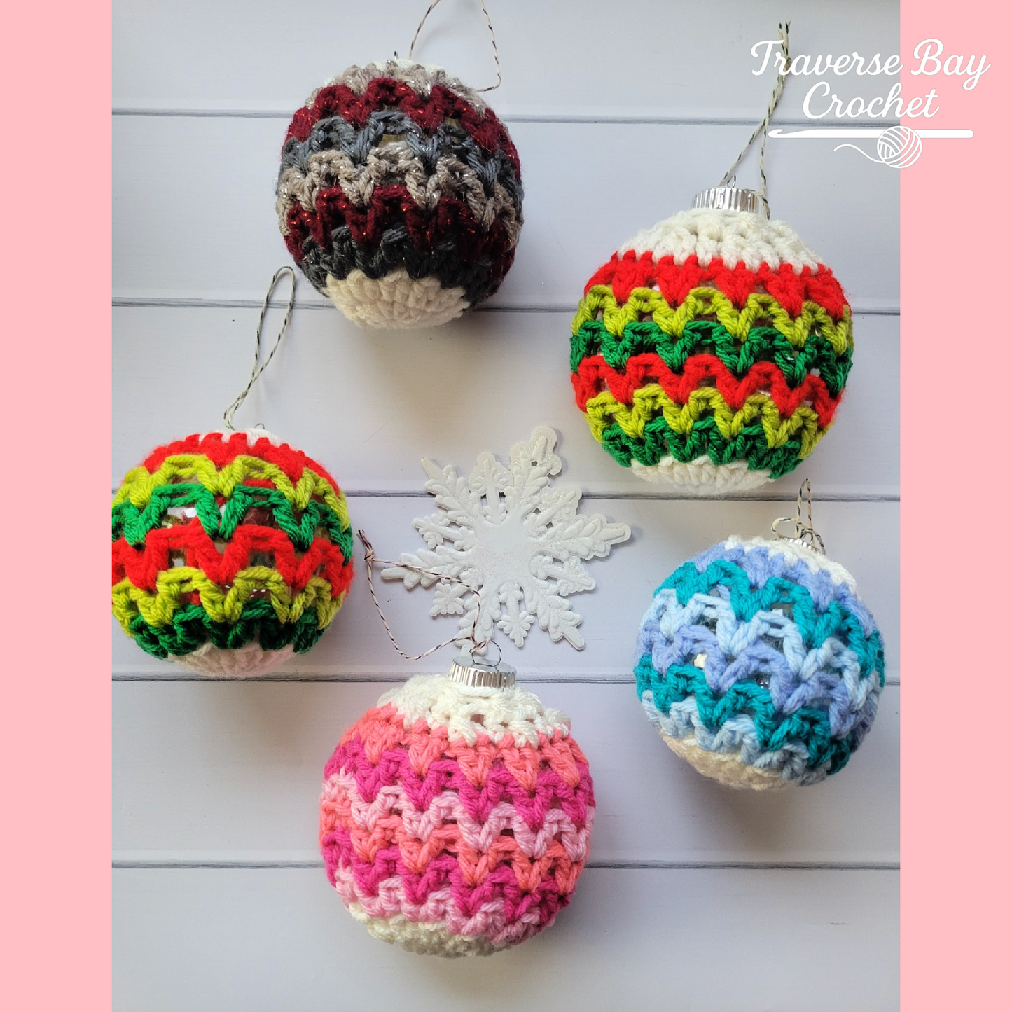 Crochet Chevron Zig Zag Ornament Pattern