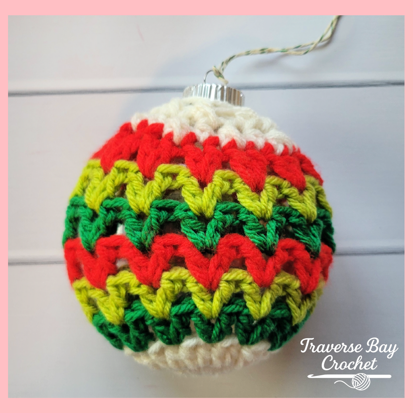 Crochet Chevron Zig Zag Ornament Pattern