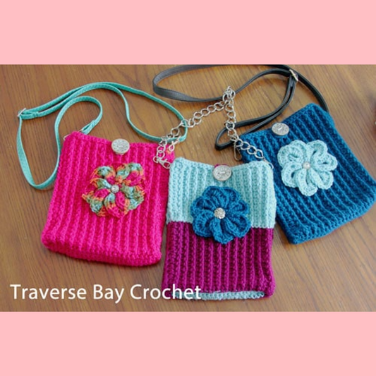 Crochet Flower Crossbody Bag Pattern