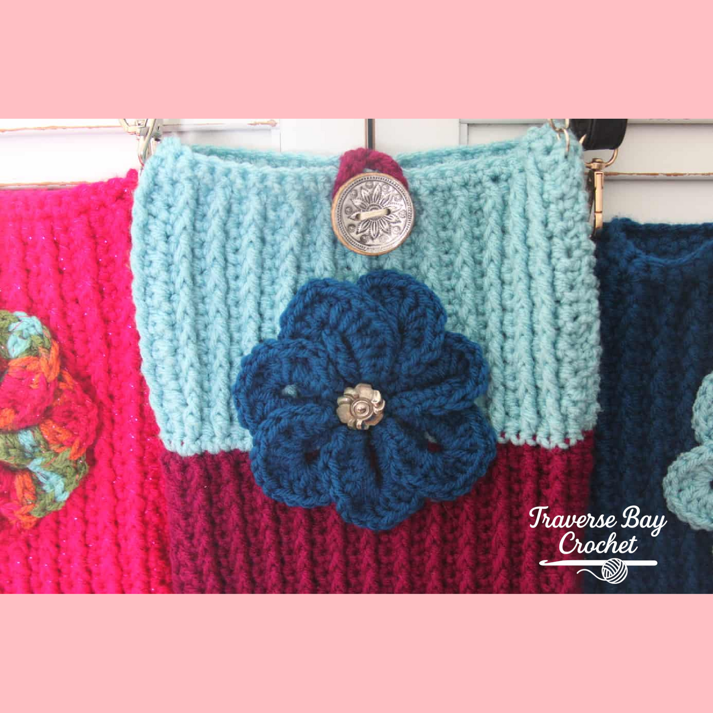 Crochet Flower Crossbody Bag Pattern