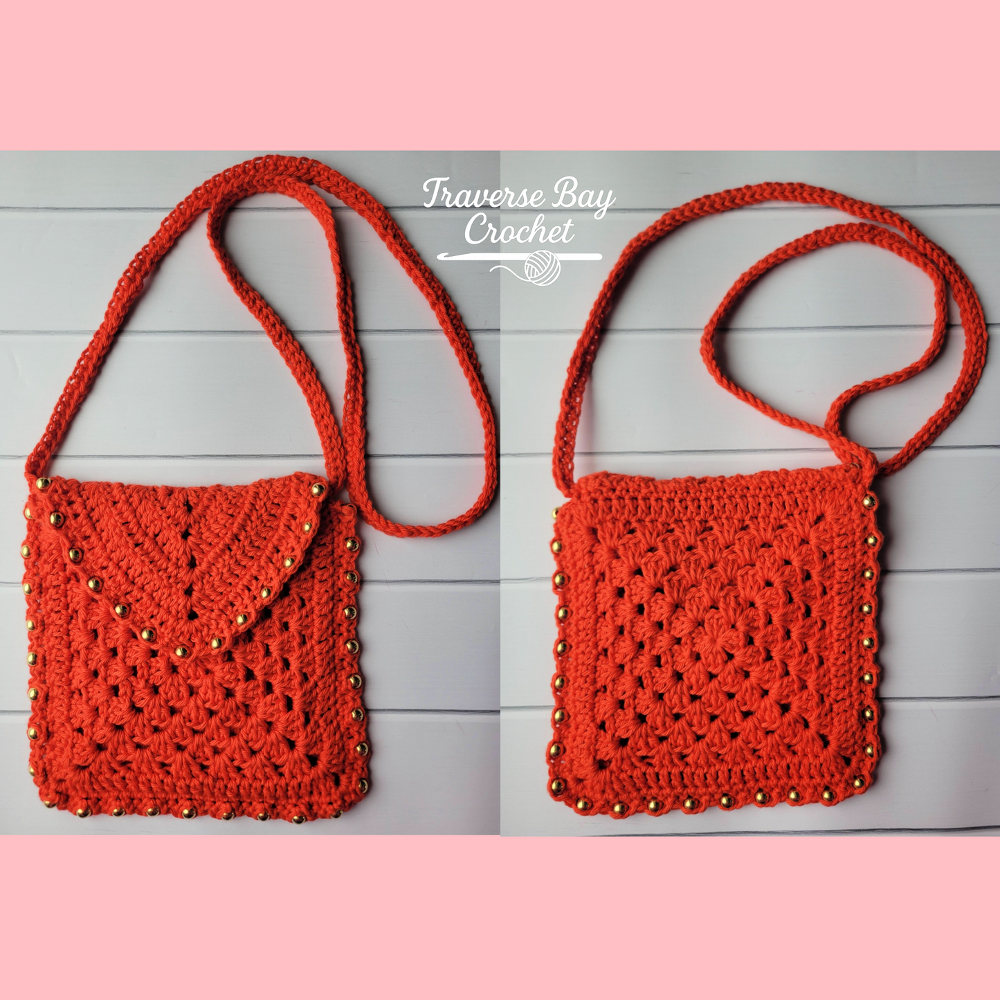 Crochet Beaded Crossbody Bag Pattern