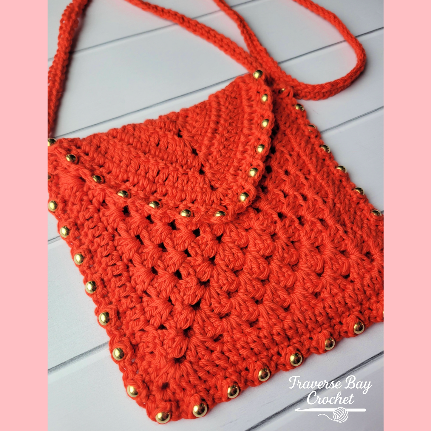 Crochet Beaded Crossbody Bag Pattern