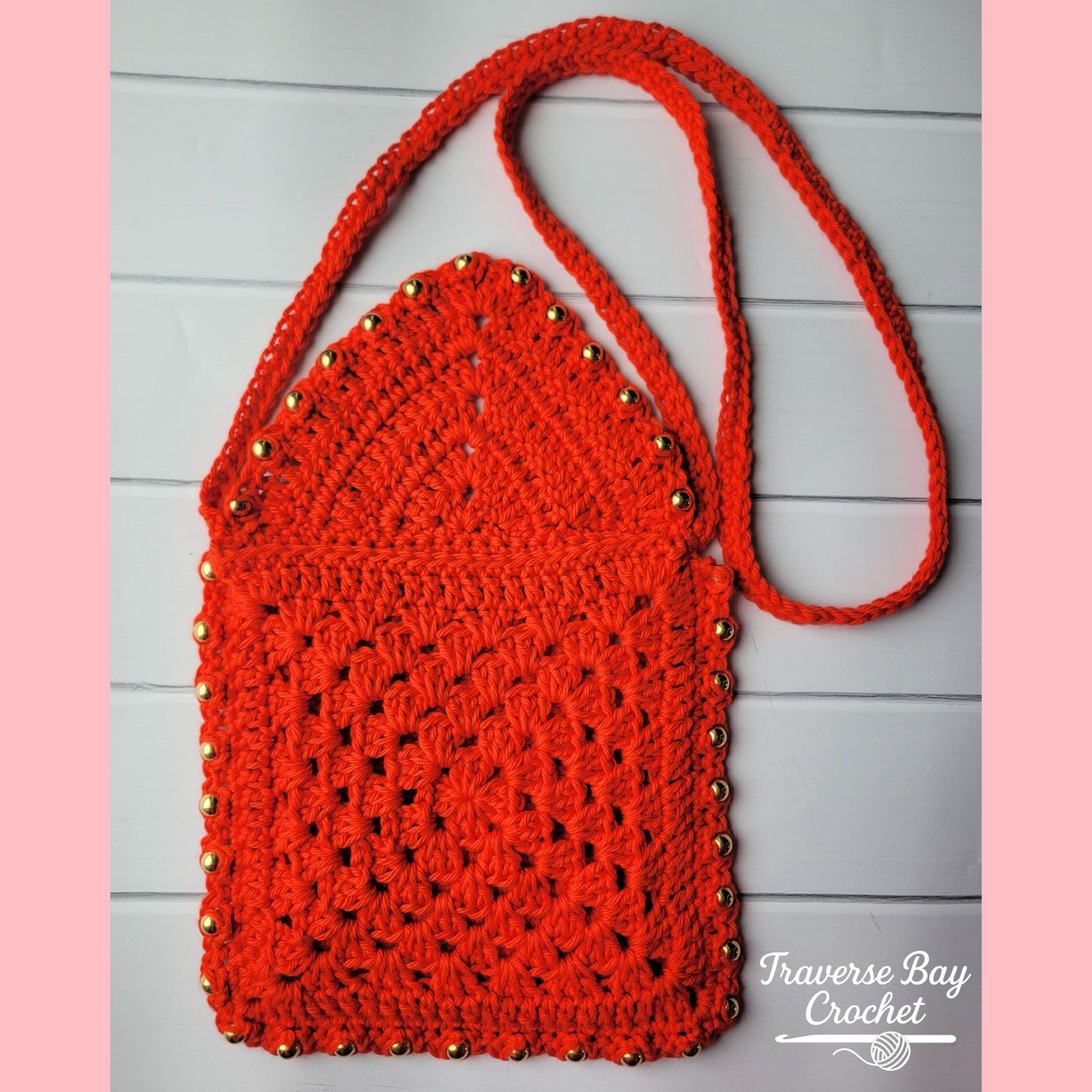 Crochet Beaded Crossbody Bag Pattern