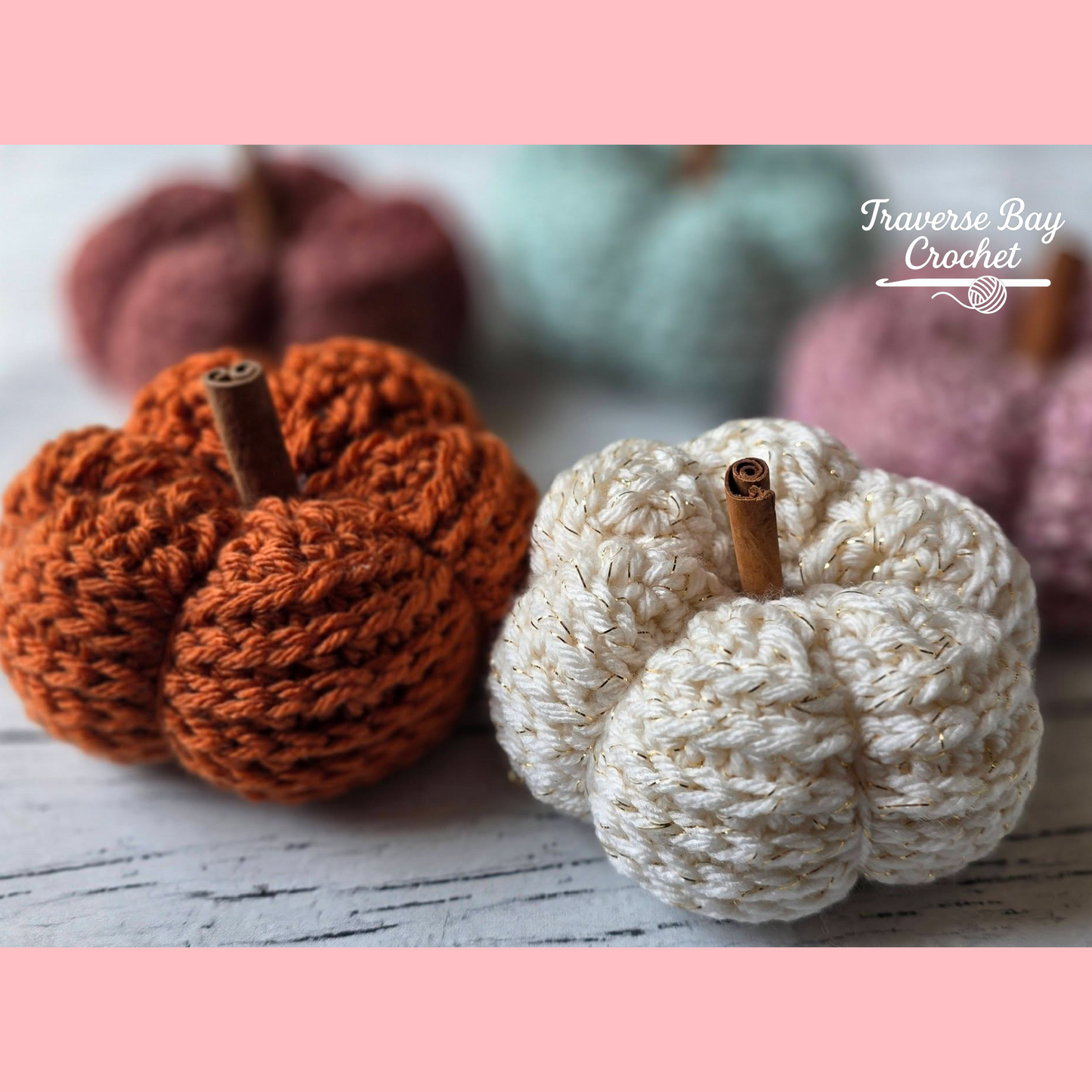 Crochet Little Pumpkins Fall Decor 2 Sizes Pattern