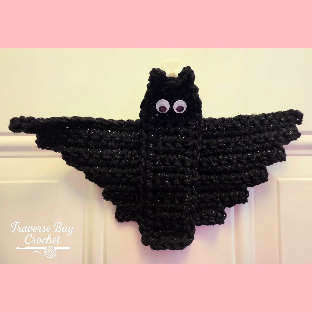 Crochet Bat Halloween Decoration Wall Hanging