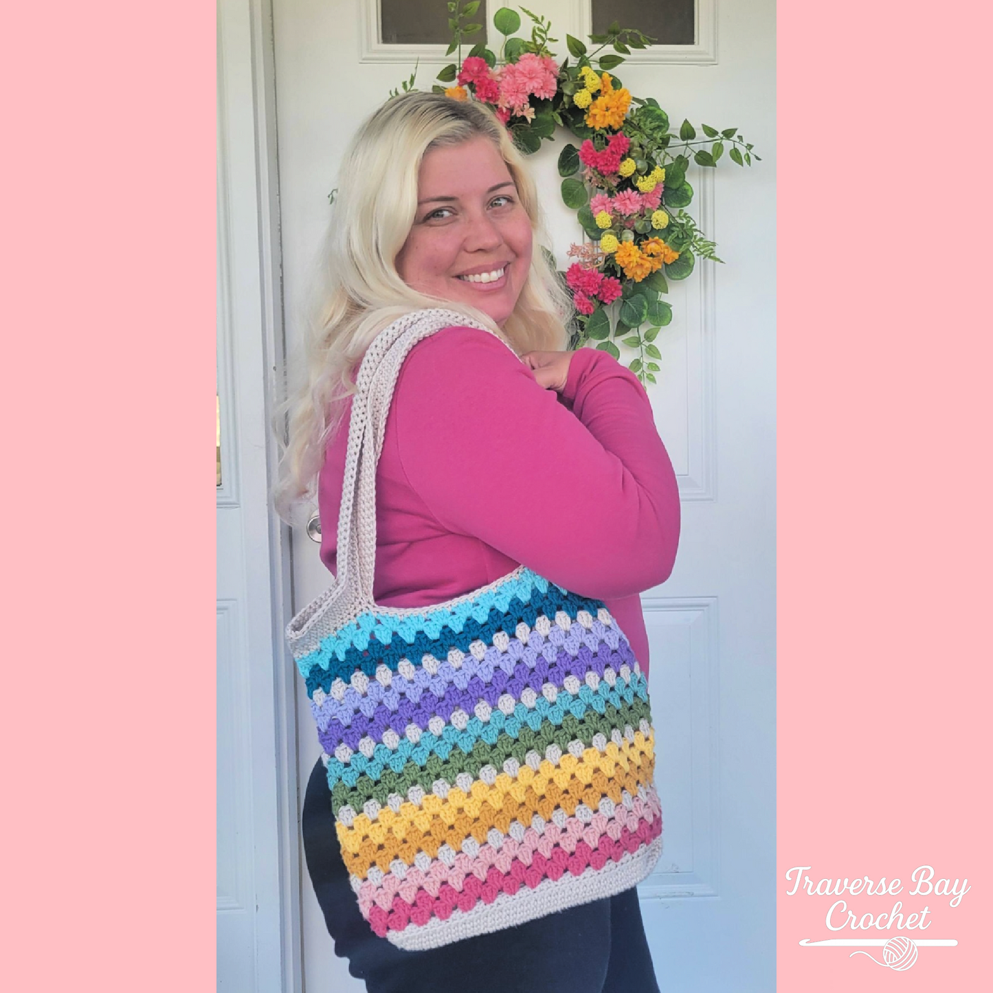 Crochet Granny Tote Bag Market Purse Pattern