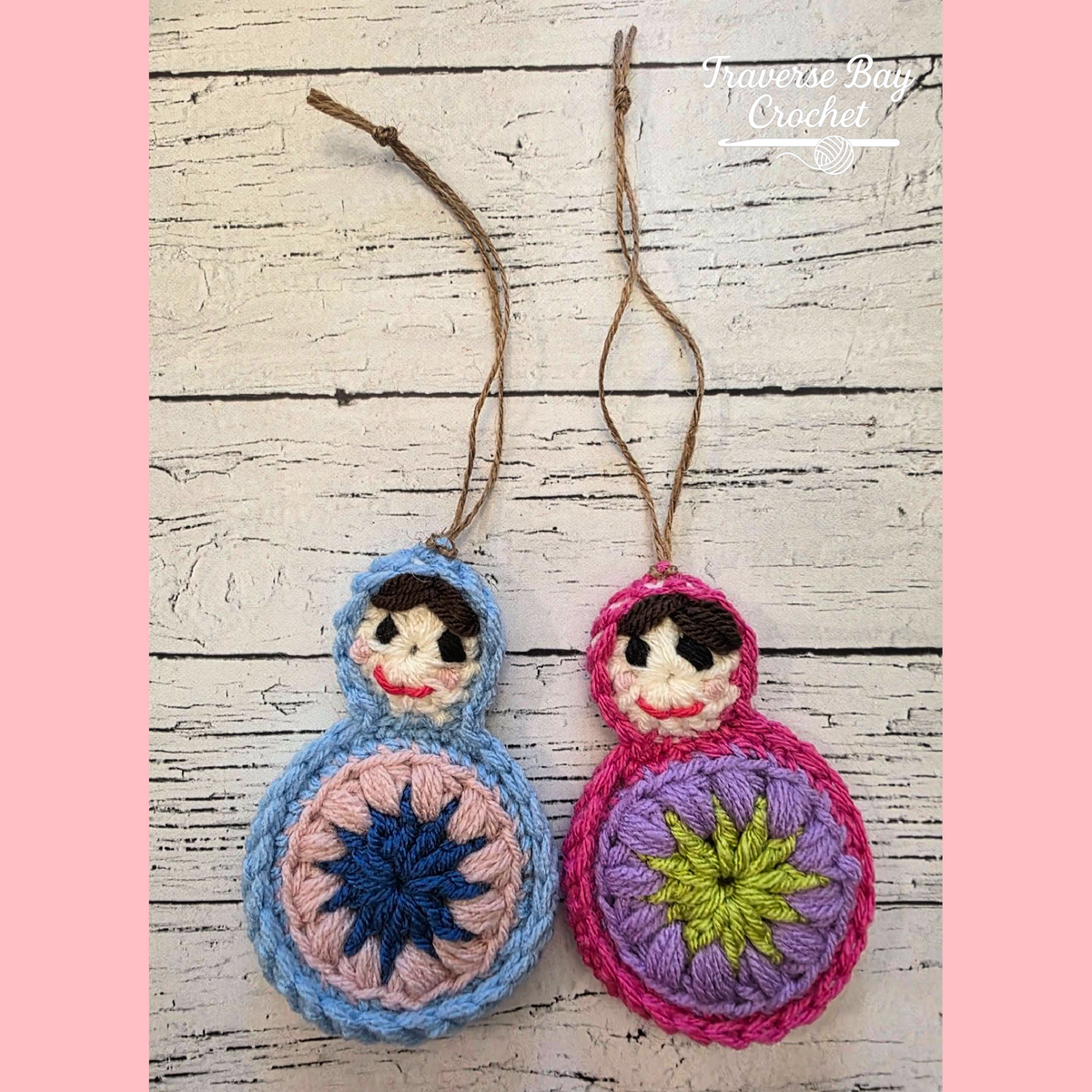 Crochet Nesting Doll Christmas Ornament Pattern