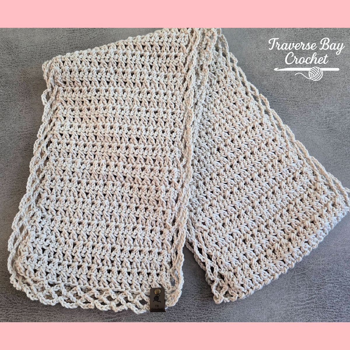 Crochet Crossroads Lace Scarf Pattern
