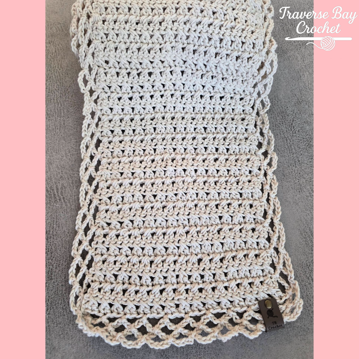 Crochet Crossroads Lace Scarf Pattern
