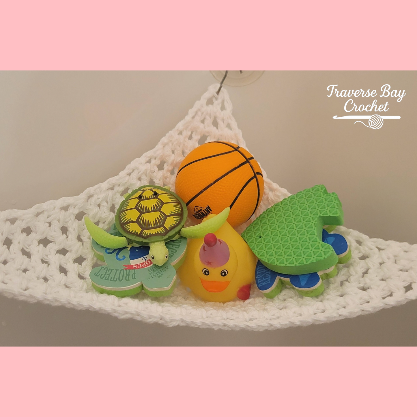 Crochet Bathtub Storage Net Hammock Pattern