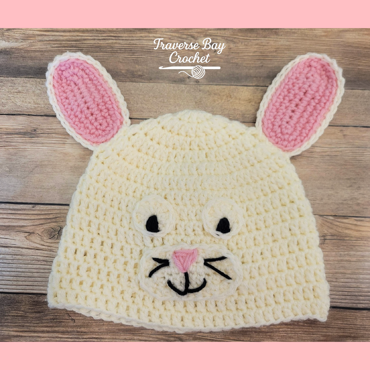 Crochet Bunny Hat And Mitten Set Pattern Baby-Adult Sizes