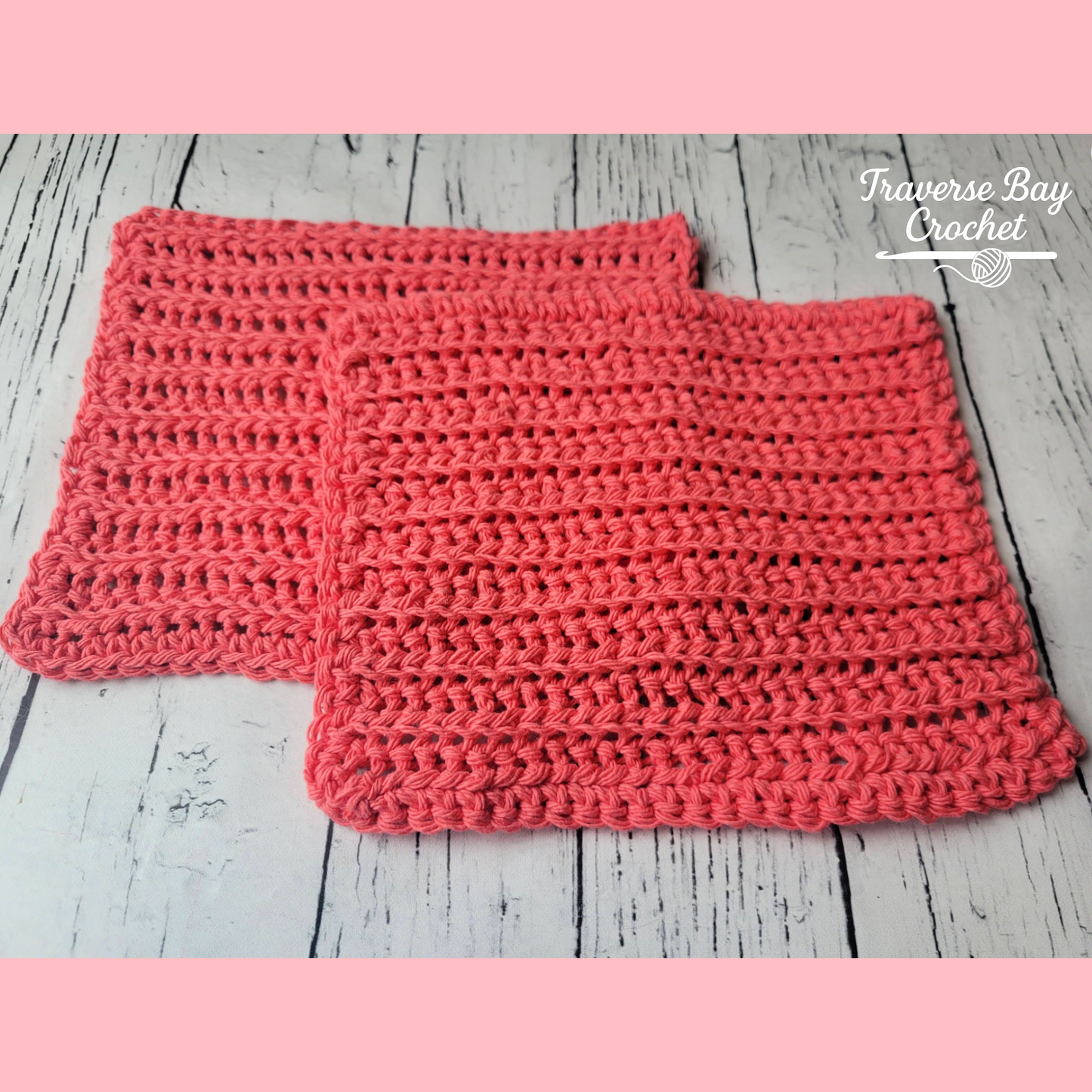 Crochet Faux Knit Dishcloth Pattern