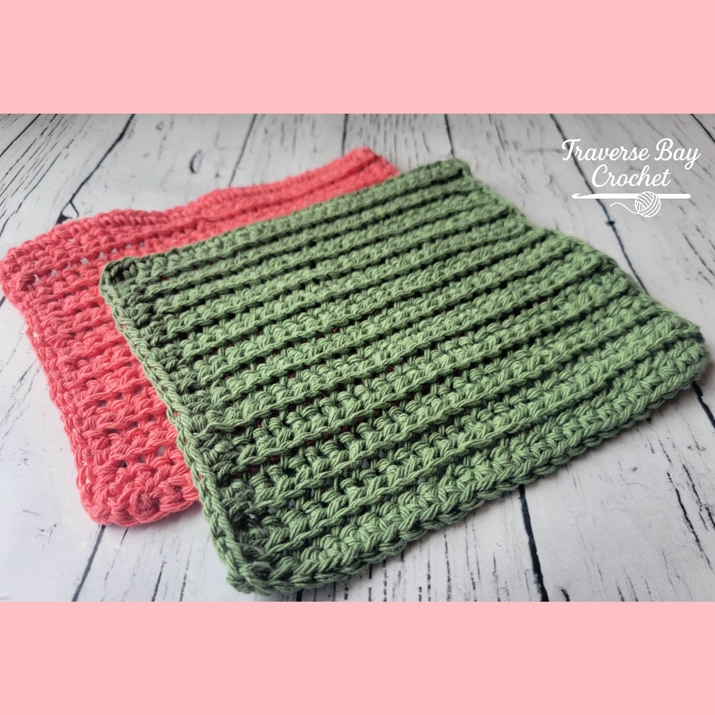 Crochet Faux Knit Dishcloth Pattern