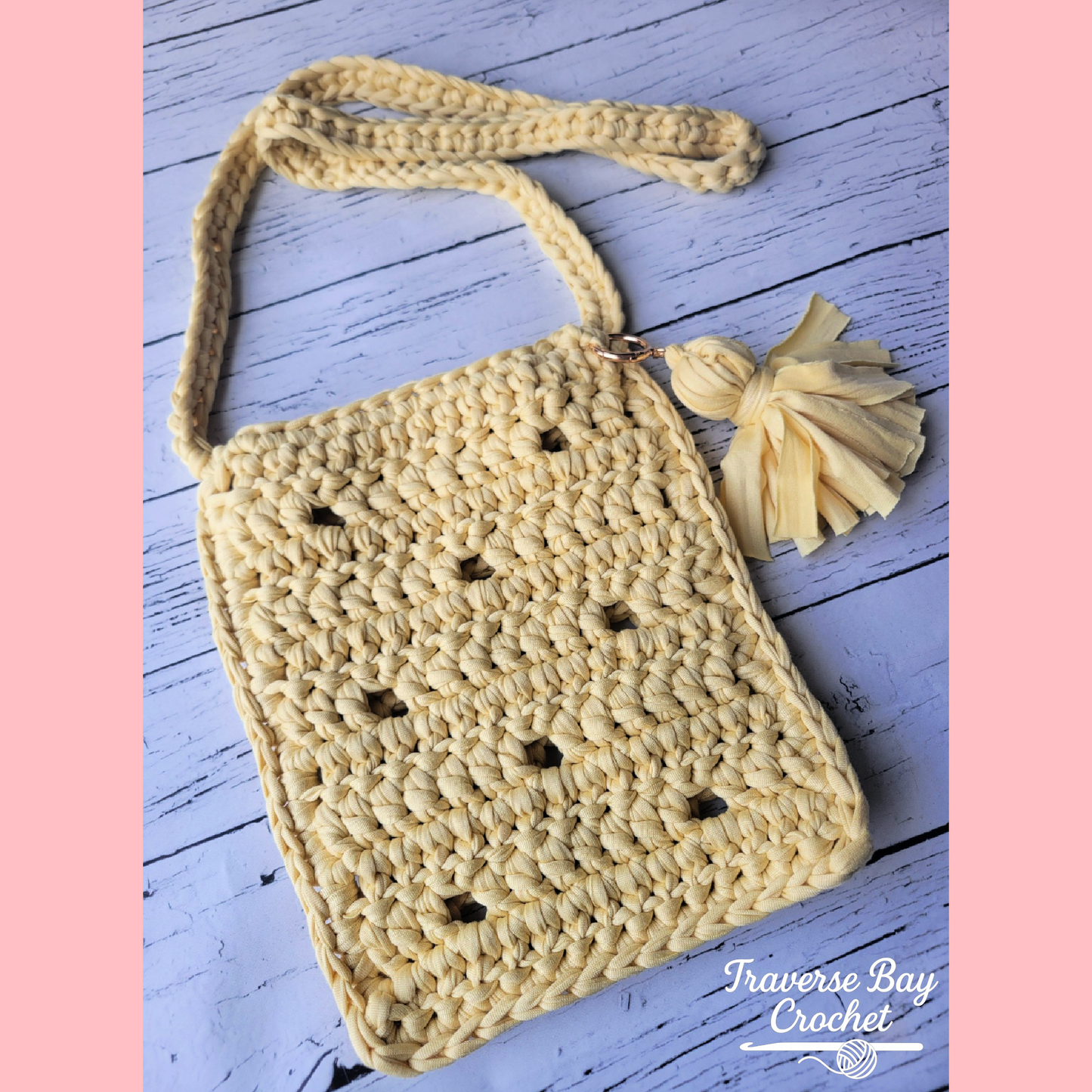 Crochet Honeycomb T Shirt Bag Purse Pattern