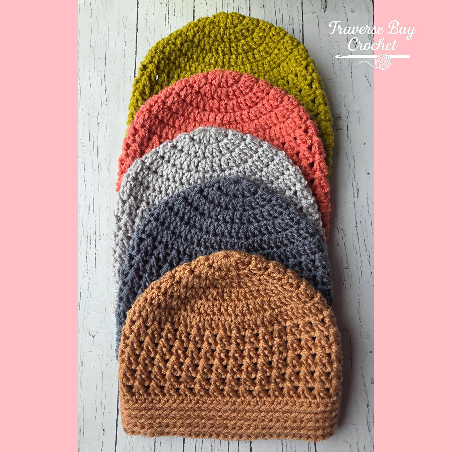 Crochet Bayside Texture Beanie Pattern