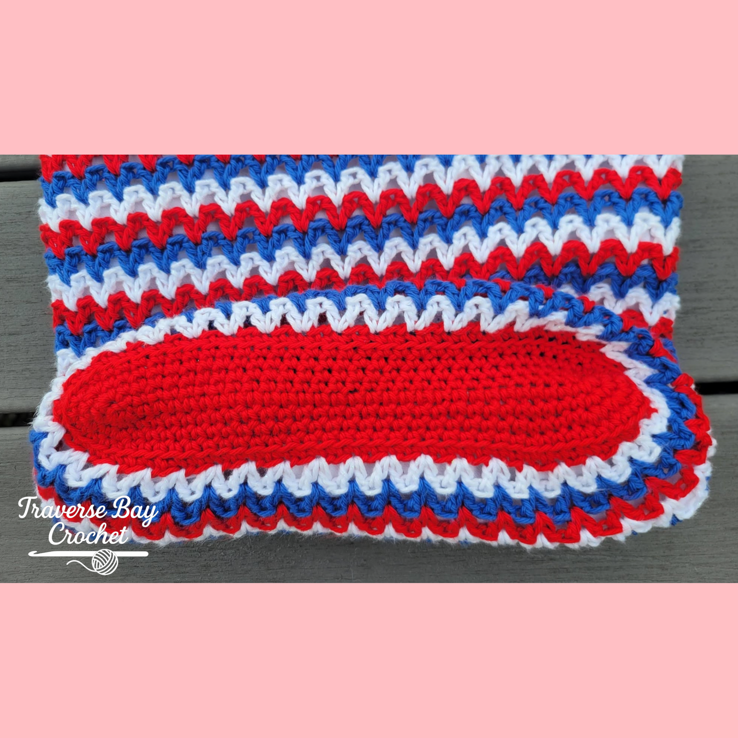 Crochet 4th of July Canvas Tote Bag Pattern