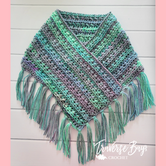 Crochet Fringe Garden Cowl Neck Warmer Pattern
