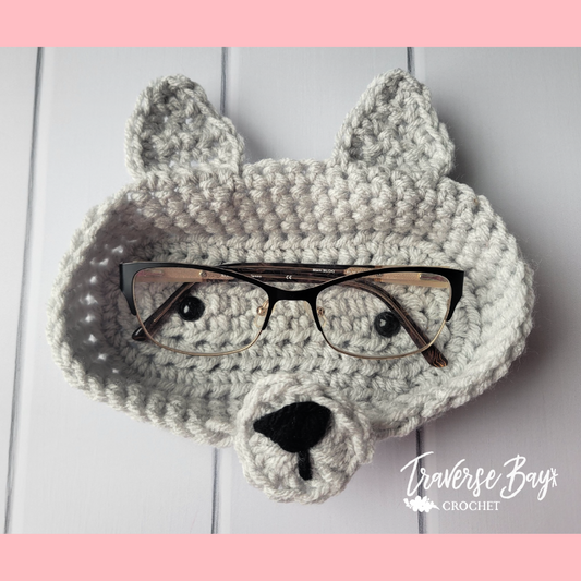 Crochet Dog Glasses Holder Pattern