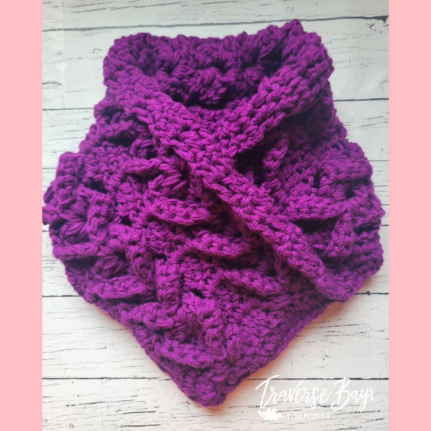 Crochet Chunky Boho Cowl Scarf Pattern