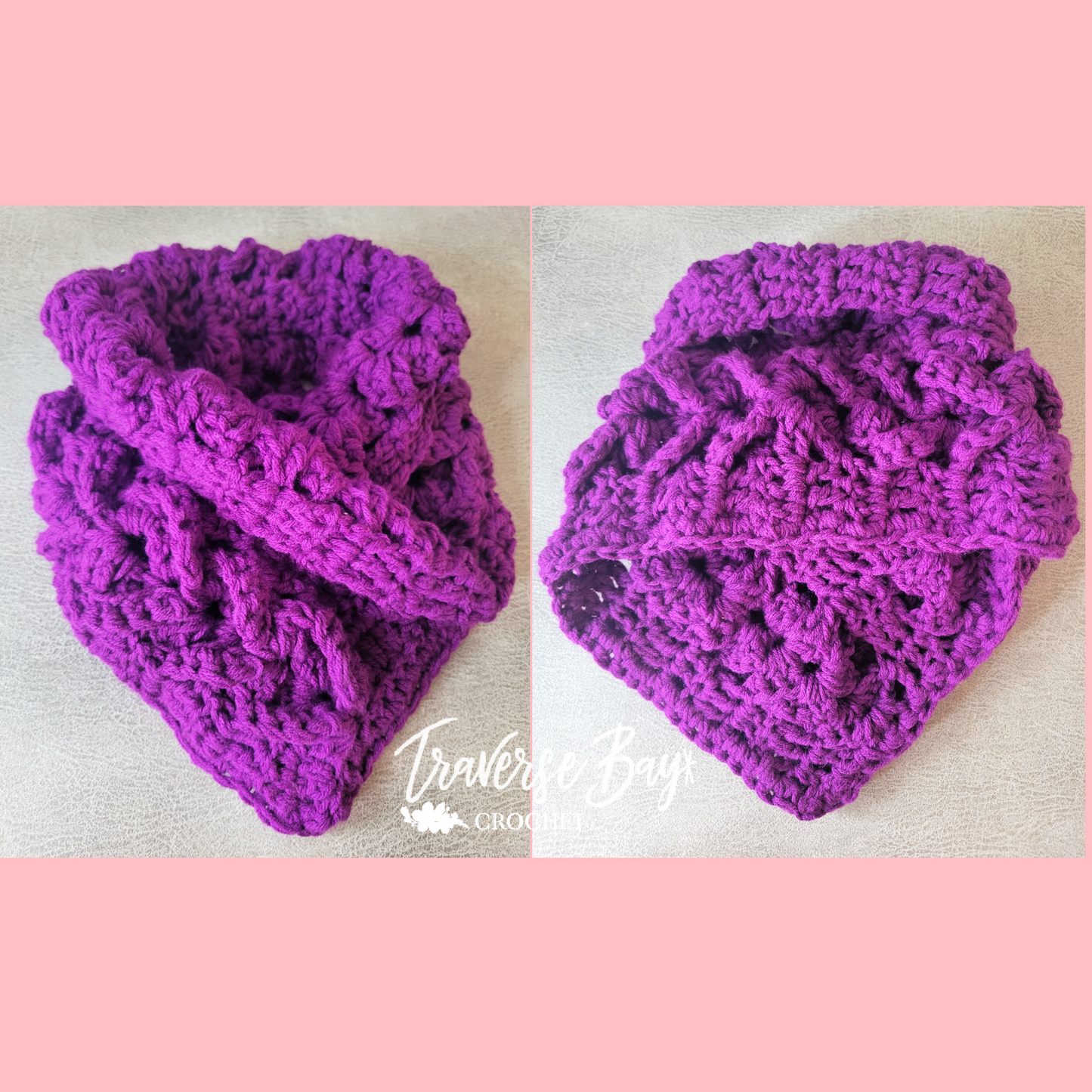 Crochet Chunky Boho Cowl Scarf Pattern