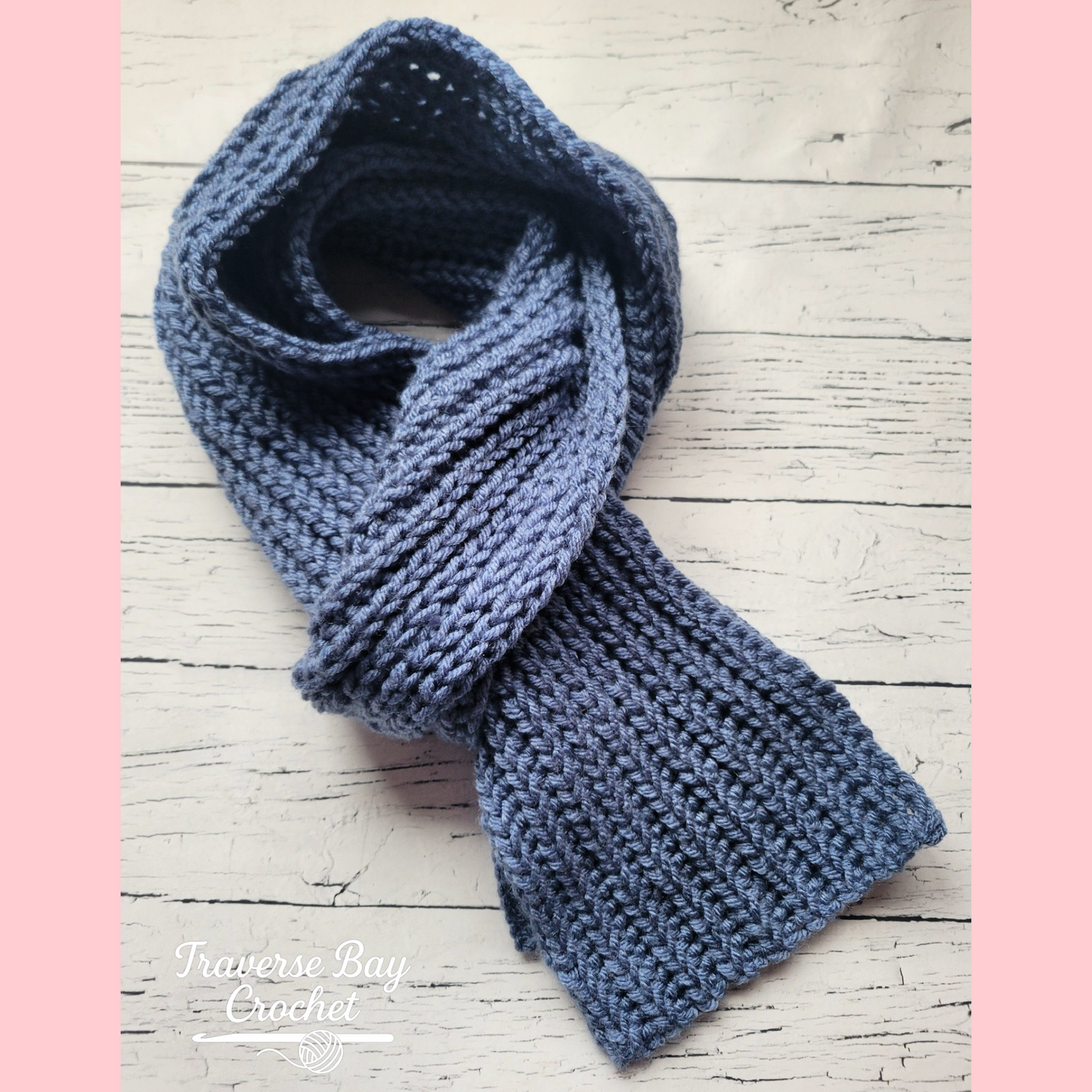 Crochet Men's Unisex Scarf Pattern