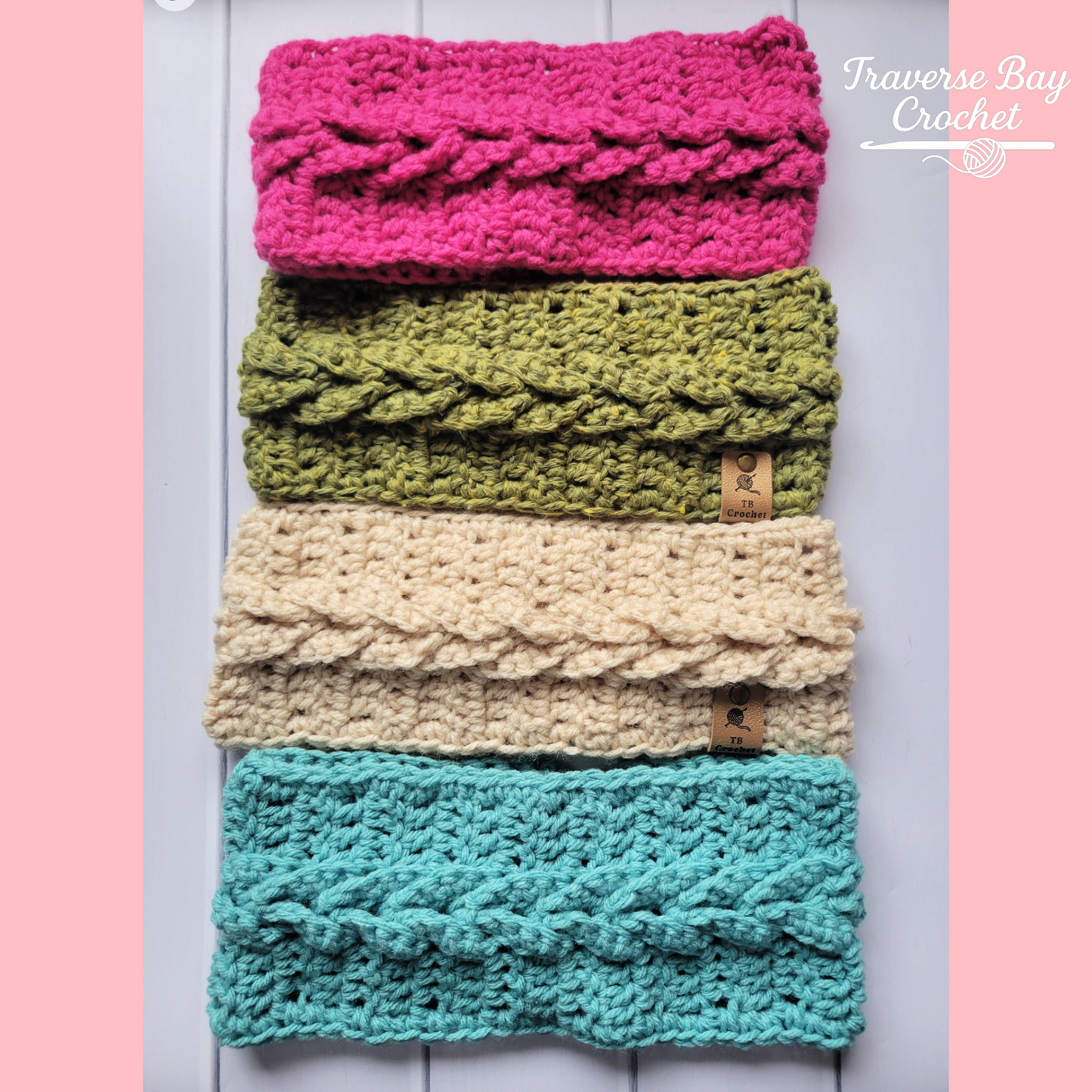 Crochet Traverse Cable Braided Headband Pattern