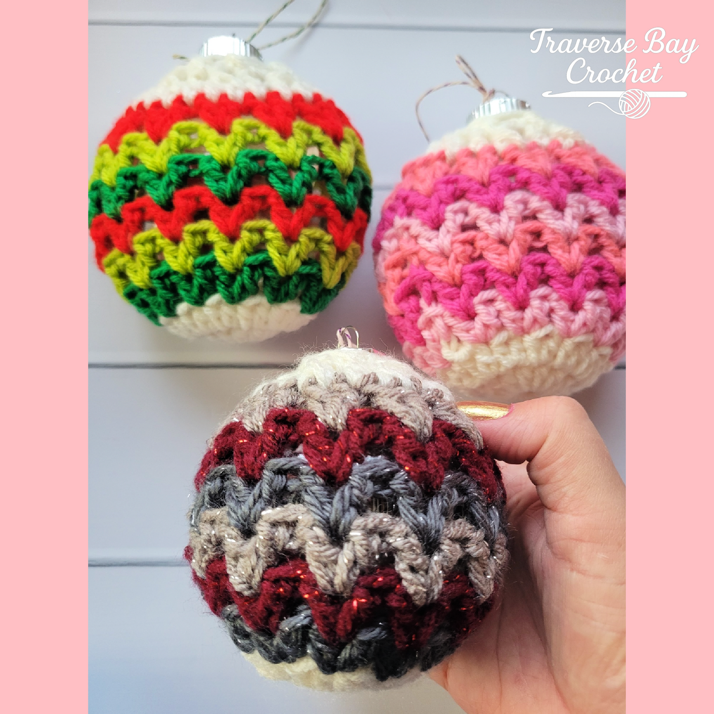 Crochet Chevron Zig Zag Ornament Pattern