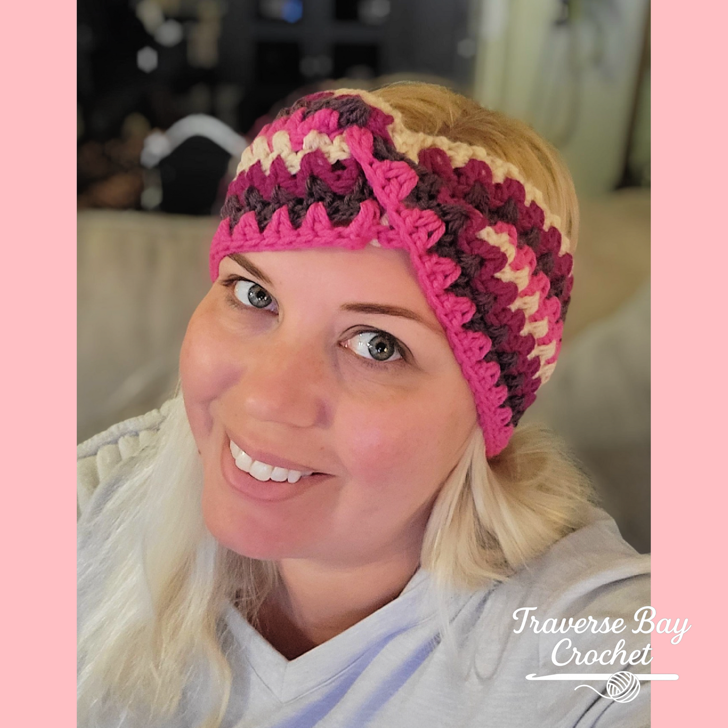 Crochet Chevron Twist Headband Pattern Baby-Adult Sizes