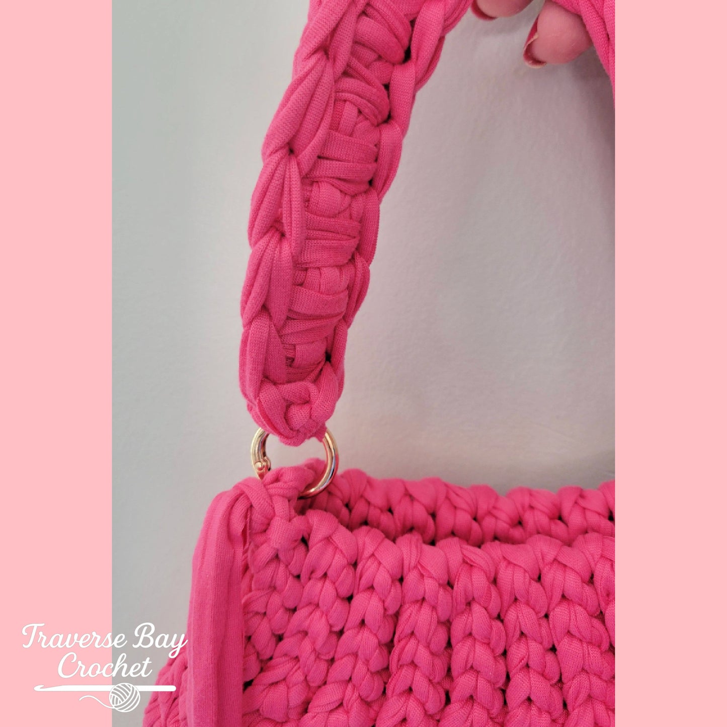 Crochet T Shirt Fringe Purse Bag Pattern