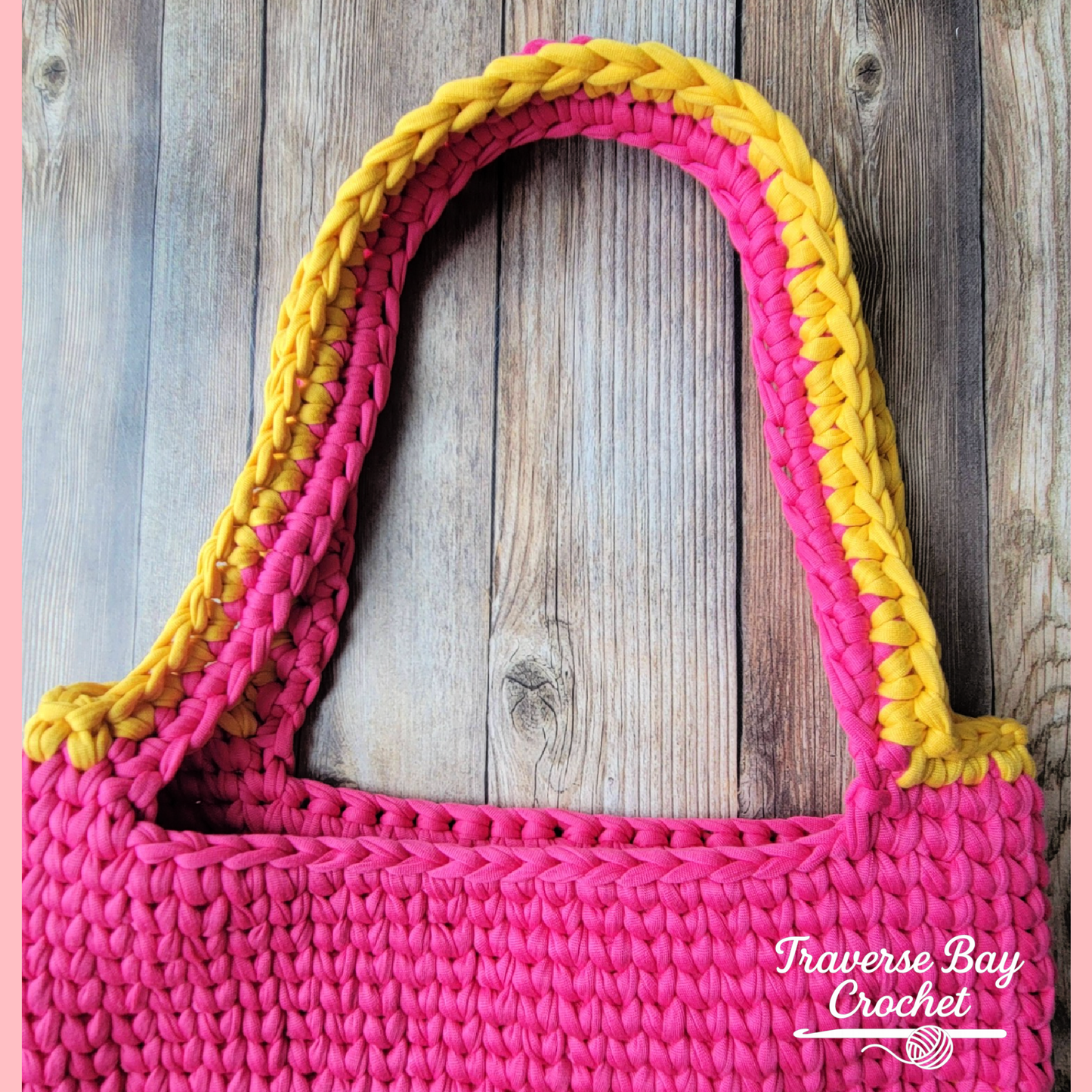 Crochet Sunshine T Shirt Tote Bag Pattern