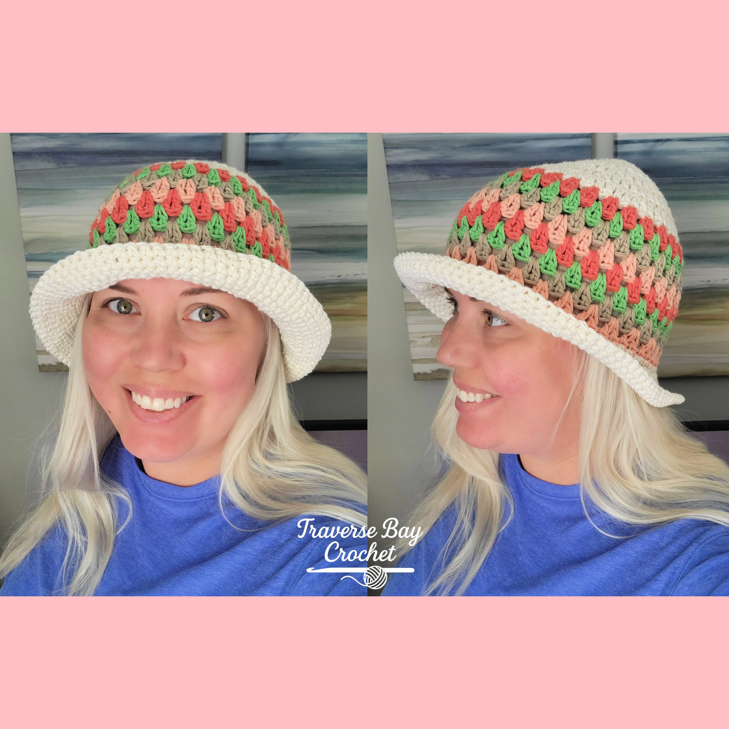 Crochet Granny Sun Hat Pattern 4 Sizes Newborn-Adult