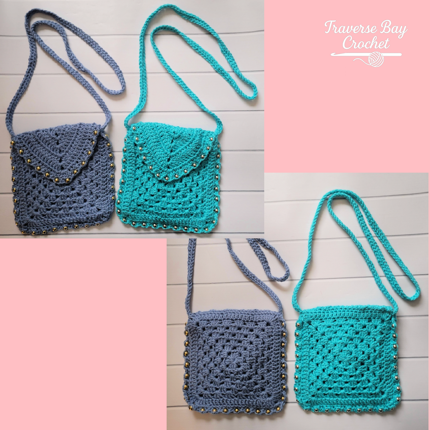 Crochet Beaded Crossbody Bag Pattern