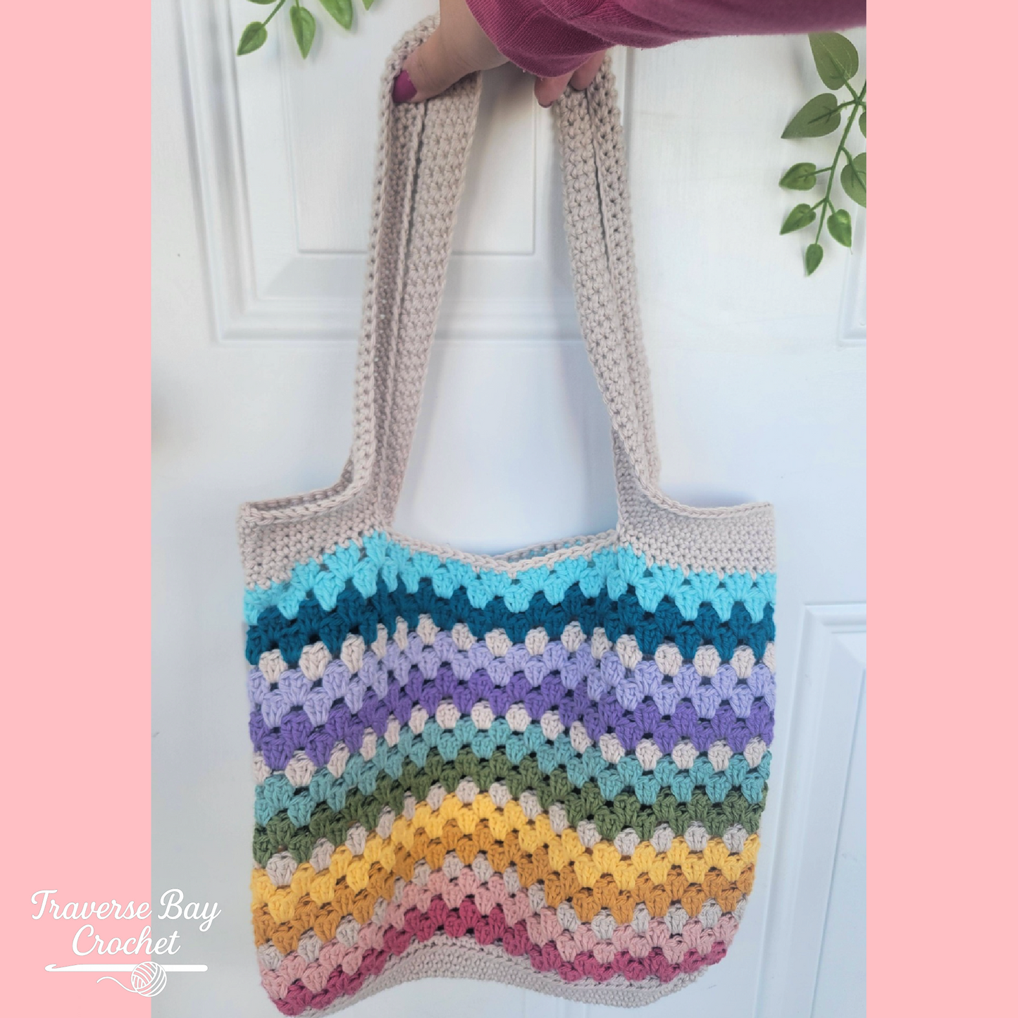 Crochet Granny Tote Bag Market Purse Pattern